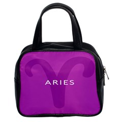 Zodiac Aries Classic Handbags (2 Sides) by Mariart