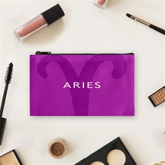 Zodiac Aries Cosmetic Bag (small)  by Mariart