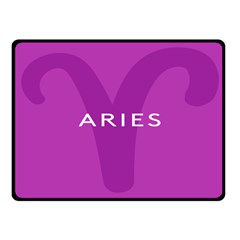 Zodiac Aries Fleece Blanket (small) by Mariart