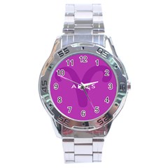 Zodiac Aries Stainless Steel Analogue Watch by Mariart