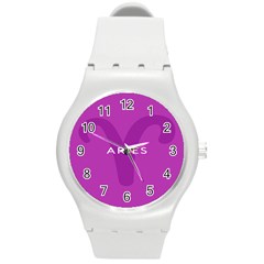 Zodiac Aries Round Plastic Sport Watch (m) by Mariart