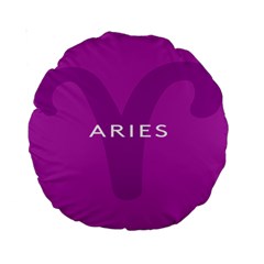 Zodiac Aries Standard 15  Premium Round Cushions by Mariart