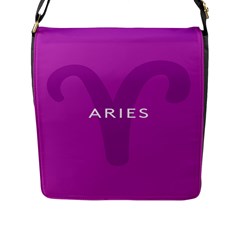 Zodiac Aries Flap Messenger Bag (l)  by Mariart