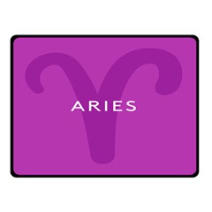 Zodiac Aries Double Sided Fleece Blanket (small)  by Mariart