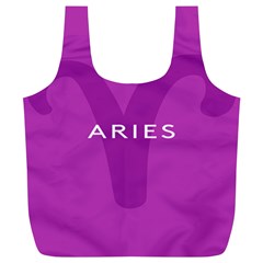 Zodiac Aries Full Print Recycle Bags (l)  by Mariart