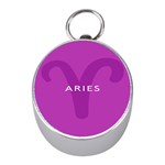 Zodiac Aries Mini Silver Compasses Front