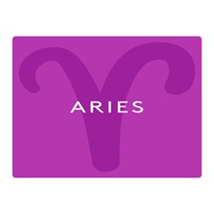 Zodiac Aries Double Sided Flano Blanket (mini)  by Mariart