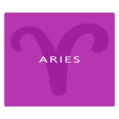 Zodiac Aries Double Sided Flano Blanket (small)  by Mariart