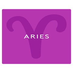 Zodiac Aries Double Sided Flano Blanket (medium)  by Mariart