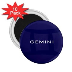 Zodiac Gemini 2 25  Magnets (10 Pack)  by Mariart