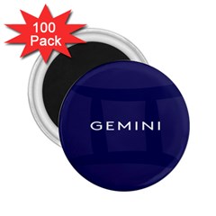 Zodiac Gemini 2 25  Magnets (100 Pack)  by Mariart