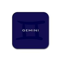 Zodiac Gemini Rubber Coaster (square) 