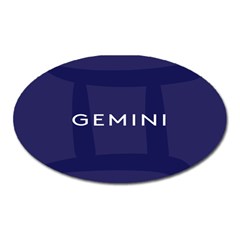 Zodiac Gemini Oval Magnet by Mariart