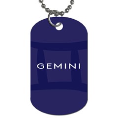 Zodiac Gemini Dog Tag (two Sides) by Mariart