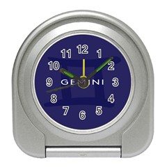 Zodiac Gemini Travel Alarm Clocks by Mariart