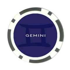 Zodiac Gemini Poker Chip Card Guard (10 Pack) by Mariart