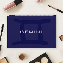 Zodiac Gemini Cosmetic Bag (large)  by Mariart