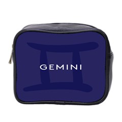 Zodiac Gemini Mini Toiletries Bag 2-side by Mariart