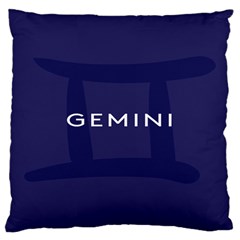 Zodiac Gemini Large Cushion Case (two Sides) by Mariart