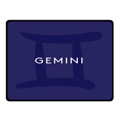 Zodiac Gemini Double Sided Fleece Blanket (small)  by Mariart