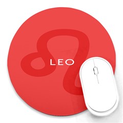 Zodiac Leo Round Mousepads