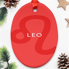 Zodiac Leo Ornament (Oval)