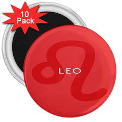 Zodiac Leo 3  Magnets (10 pack) 