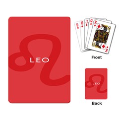 Zodiac Leo Playing Card