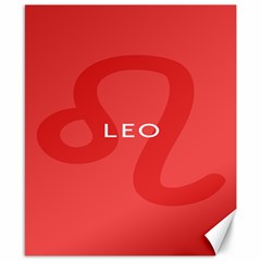 Zodiac Leo Canvas 8  x 10 