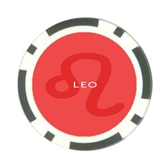 Zodiac Leo Poker Chip Card Guard (10 pack)