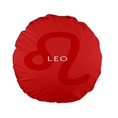 Zodiac Leo Standard 15  Premium Flano Round Cushions