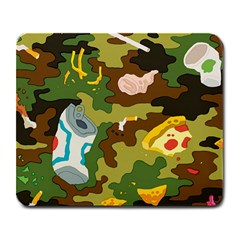 Urban Camo Green Brown Grey Pizza Strom Large Mousepads by Mariart