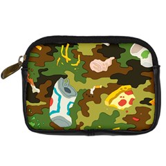 Urban Camo Green Brown Grey Pizza Strom Digital Camera Cases by Mariart