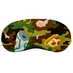 Urban Camo Green Brown Grey Pizza Strom Sleeping Masks by Mariart