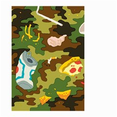 Urban Camo Green Brown Grey Pizza Strom Small Garden Flag (two Sides) by Mariart