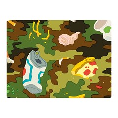 Urban Camo Green Brown Grey Pizza Strom Double Sided Flano Blanket (mini)  by Mariart