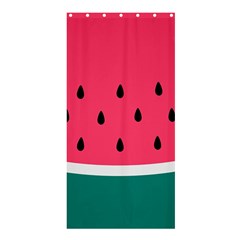 Watermelon Red Green White Black Fruit Shower Curtain 36  X 72  (stall)  by Mariart