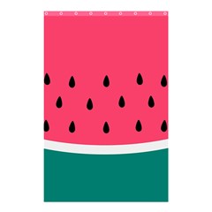 Watermelon Red Green White Black Fruit Shower Curtain 48  X 72  (small)  by Mariart