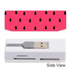 Watermelon Red Green White Black Fruit Memory Card Reader (stick)  by Mariart