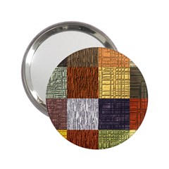 Blocky Filters Yellow Brown Purple Red Grey Color Rainbow 2 25  Handbag Mirrors by Mariart