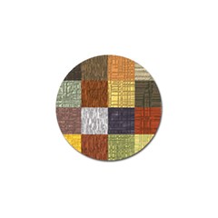 Blocky Filters Yellow Brown Purple Red Grey Color Rainbow Golf Ball Marker (4 Pack) by Mariart