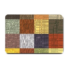 Blocky Filters Yellow Brown Purple Red Grey Color Rainbow Small Doormat  by Mariart