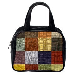 Blocky Filters Yellow Brown Purple Red Grey Color Rainbow Classic Handbags (one Side) by Mariart