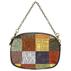 Blocky Filters Yellow Brown Purple Red Grey Color Rainbow Chain Purses (two Sides)  by Mariart