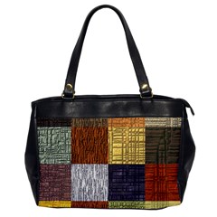 Blocky Filters Yellow Brown Purple Red Grey Color Rainbow Office Handbags by Mariart