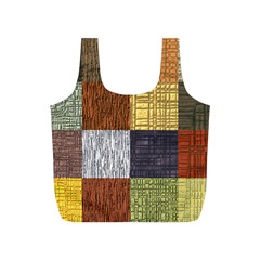 Blocky Filters Yellow Brown Purple Red Grey Color Rainbow Full Print Recycle Bags (s)  by Mariart