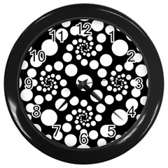 Pattern Wall Clocks (Black)