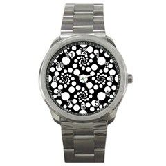 Pattern Sport Metal Watch