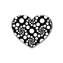 Pattern Rubber Coaster (Heart) 