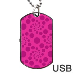 Pattern Dog Tag Usb Flash (two Sides) by Valentinaart